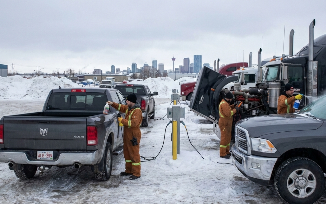 winter maintenance on diesel trucks in calgary